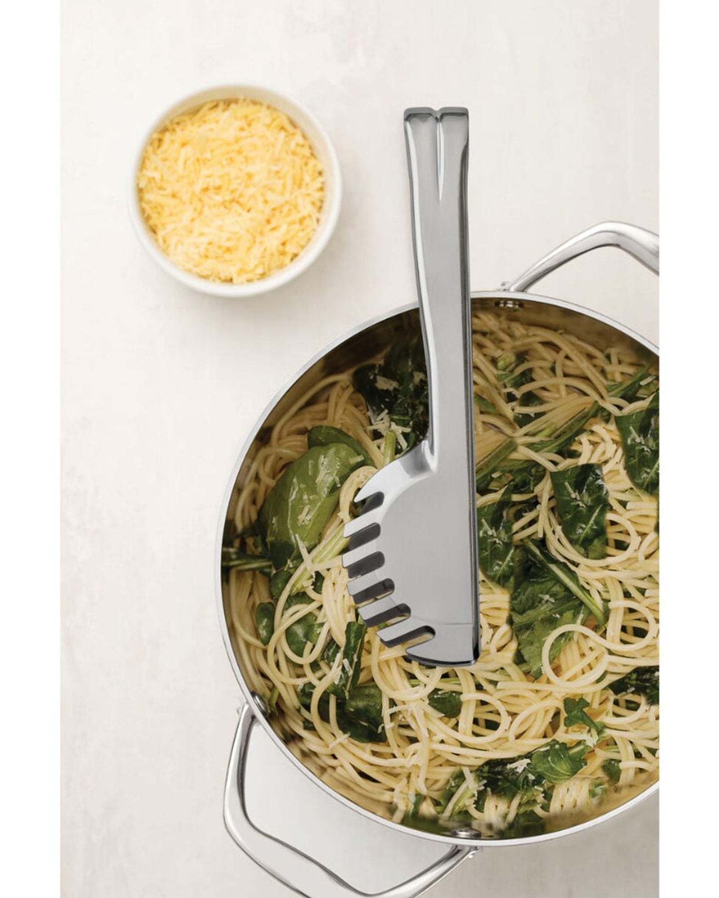 Tramontina Utility Stainless Steel Pasta Tongs