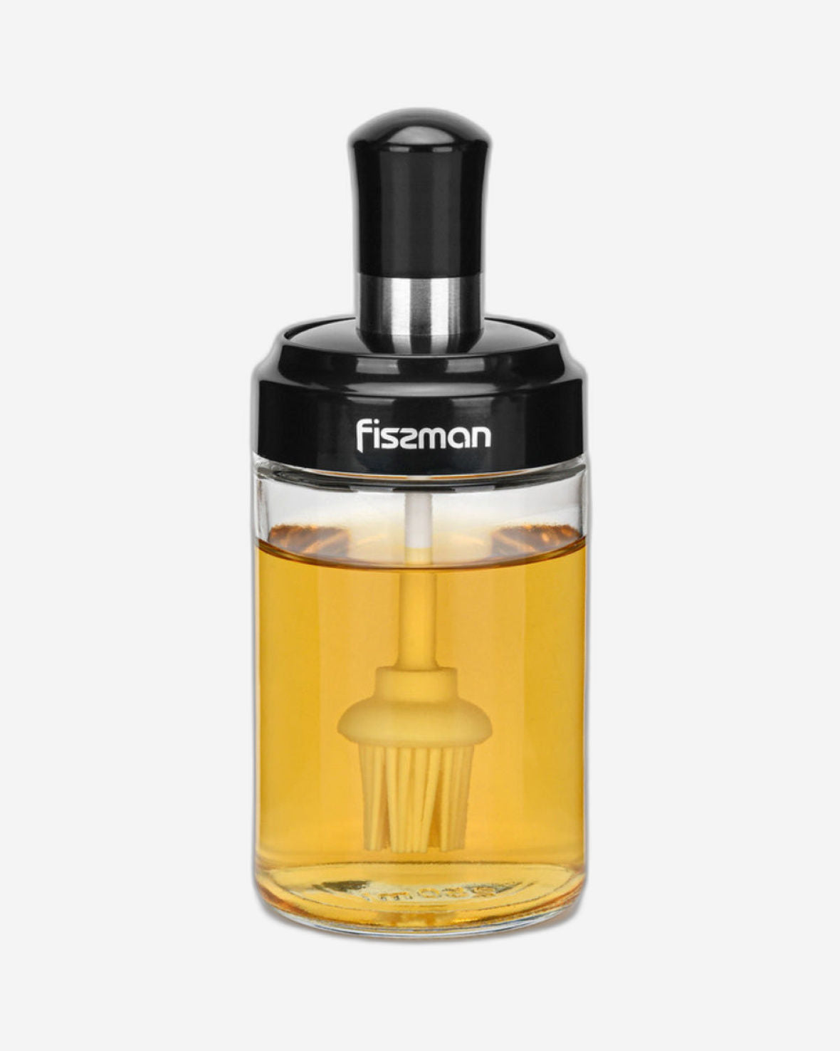 Fissman Oil Bottle With Brush Black/Clear 250ml