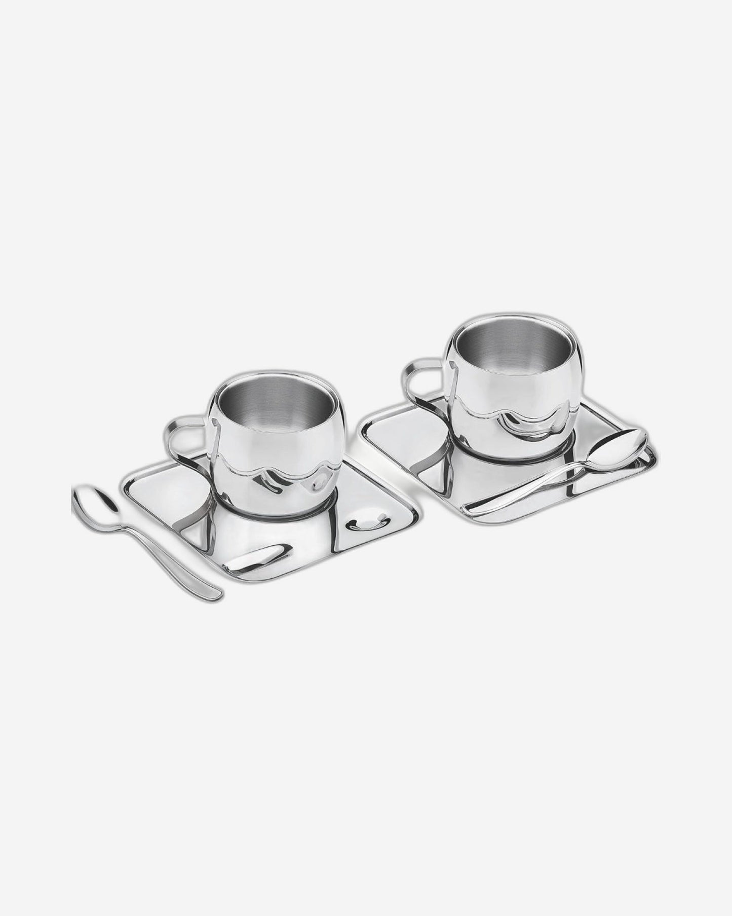 Tramontina Brazil  6-Pieces Shiny Stainless Steel Tea and Coffee Set