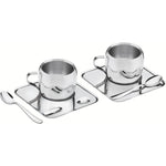 Tramontina Brazil  6-Pieces Shiny Stainless Steel Tea and Coffee Set