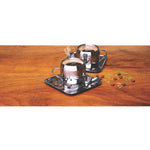 Tramontina Brazil  6-Pieces Shiny Stainless Steel Tea and Coffee Set