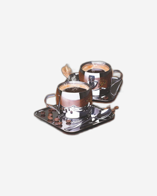 Tramontina Brazil  6-Pieces Shiny Stainless Steel Tea and Coffee Set