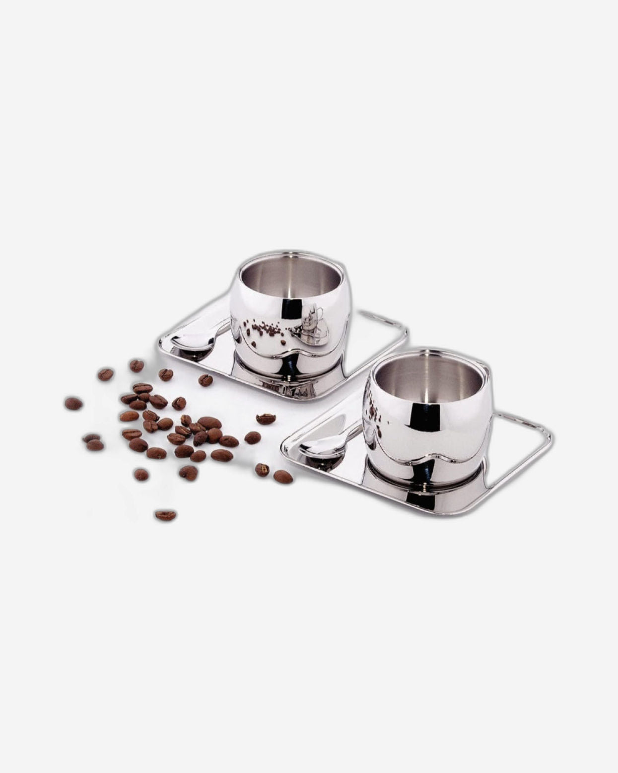 Tramontina Brazil  6-Pieces Shiny Stainless Steel Tea and Coffee Set