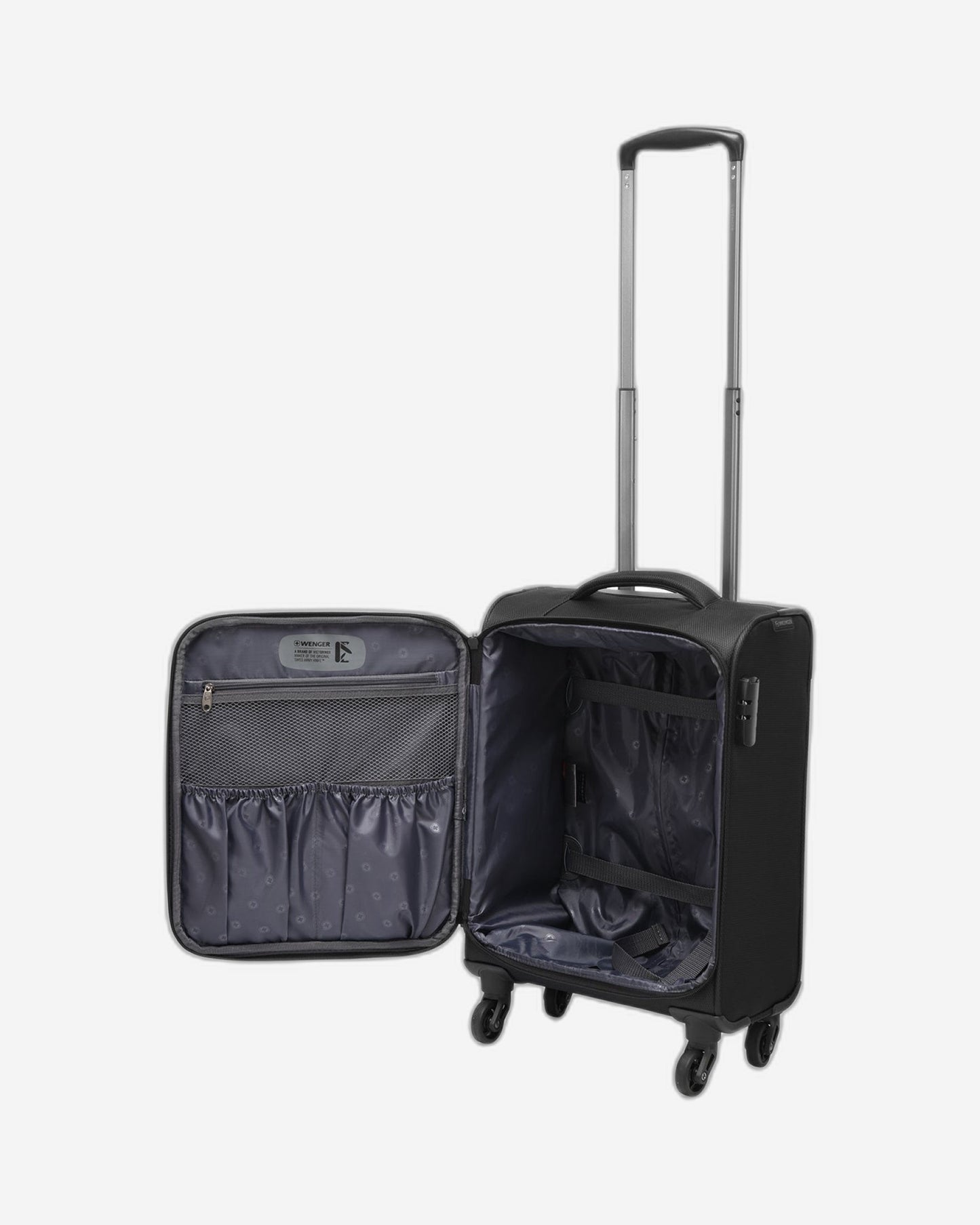 Wenger Eazy 54+68+80cm Softcase Expandable Luggage Trolley Set Of 3 - Black