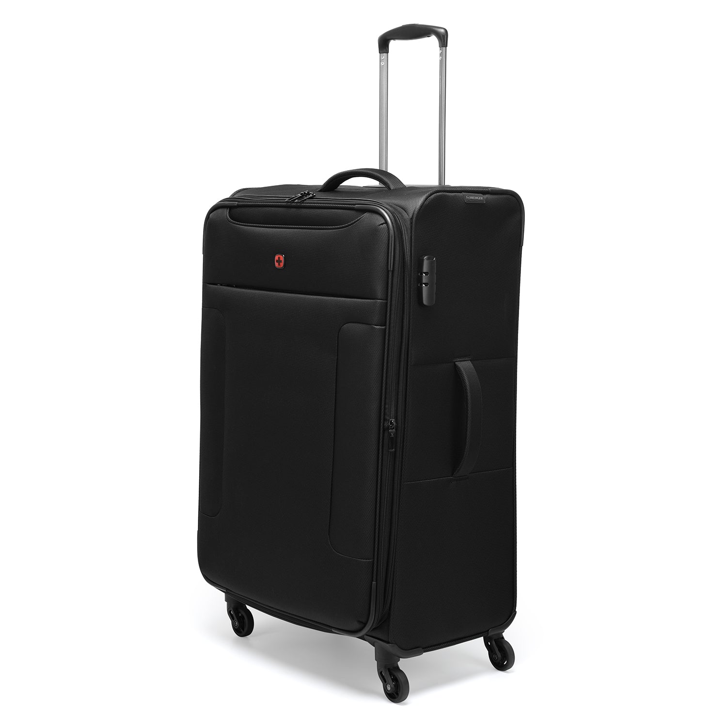 Wenger Eazy 54+68+80cm Softcase Expandable Luggage Trolley Set Of 3 - Black