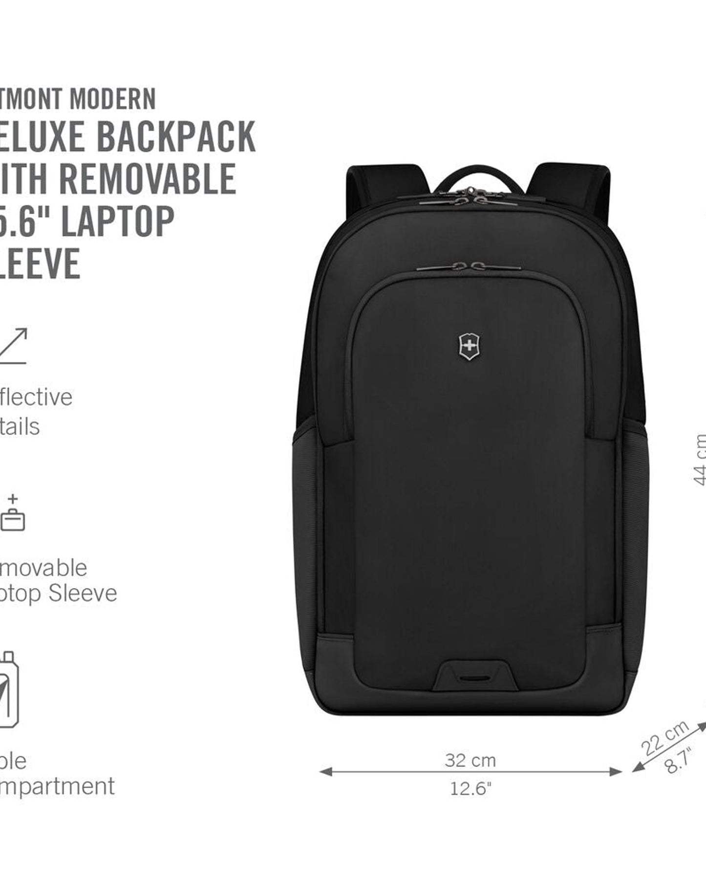 Victorinox Altmont Modern Deluxe Backpack  Black