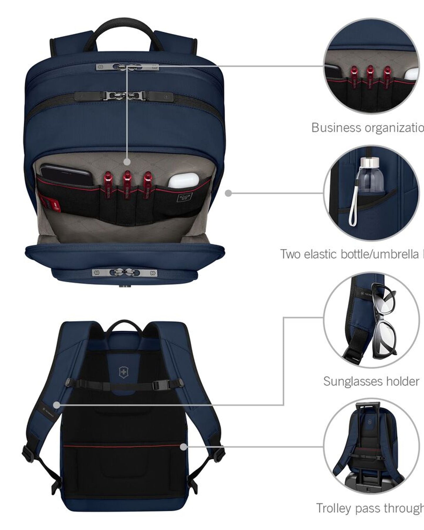 Victorinox Altmont Modern Deluxe Backpack  Black