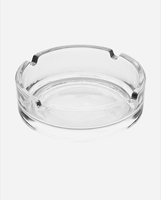 Cuisine Art Soda Lime Glass Round Ashtray 4 Inch