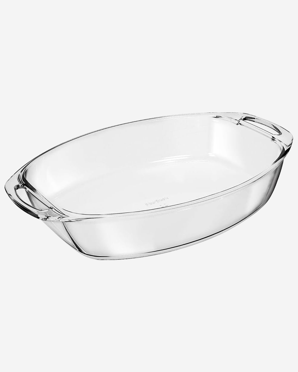 Marinex Medium Oval Glass Roaster with Handles, Heat-Resistant, Oven-Safe, 3.2L