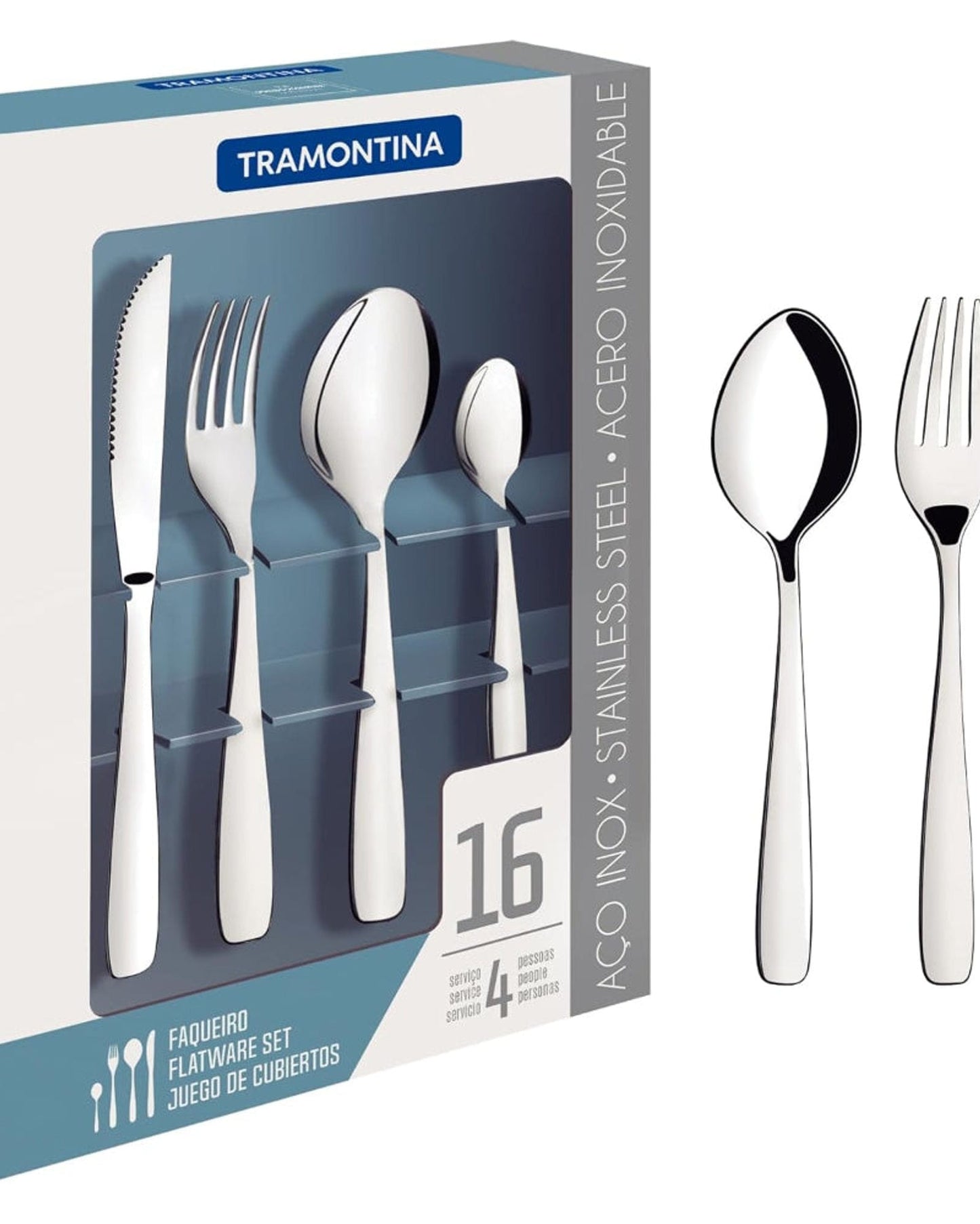 Tramontina Amazona Flatware Set 16Pc