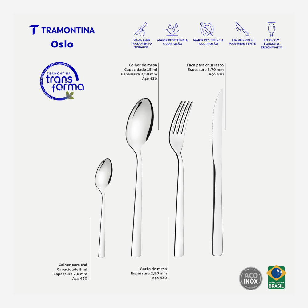 Tramontina Oslo Flatware Set 24Pc