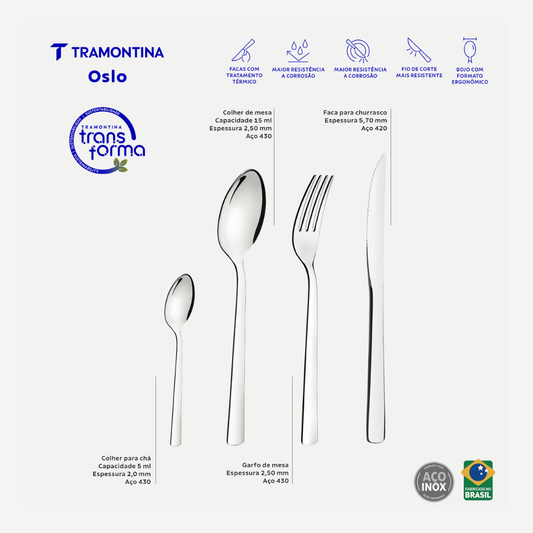 Tramontina Oslo Flatware Set 24Pc