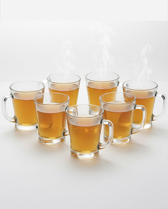 Cuisine Art Soda Lime Tea Mug Set 225ml 6Pc