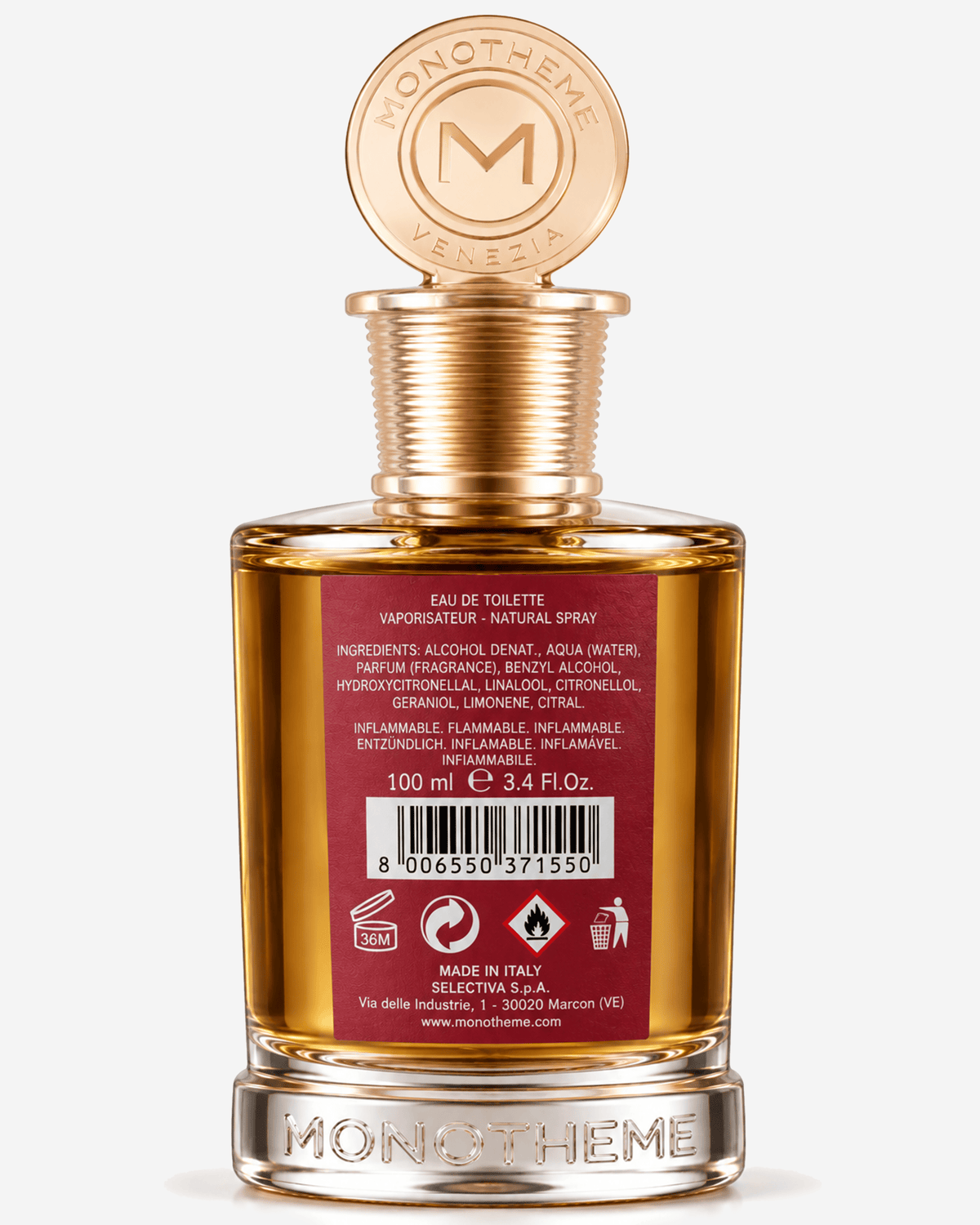 Monotheme Black Oud Eau De Parfum Vaporisateur 100 Ml