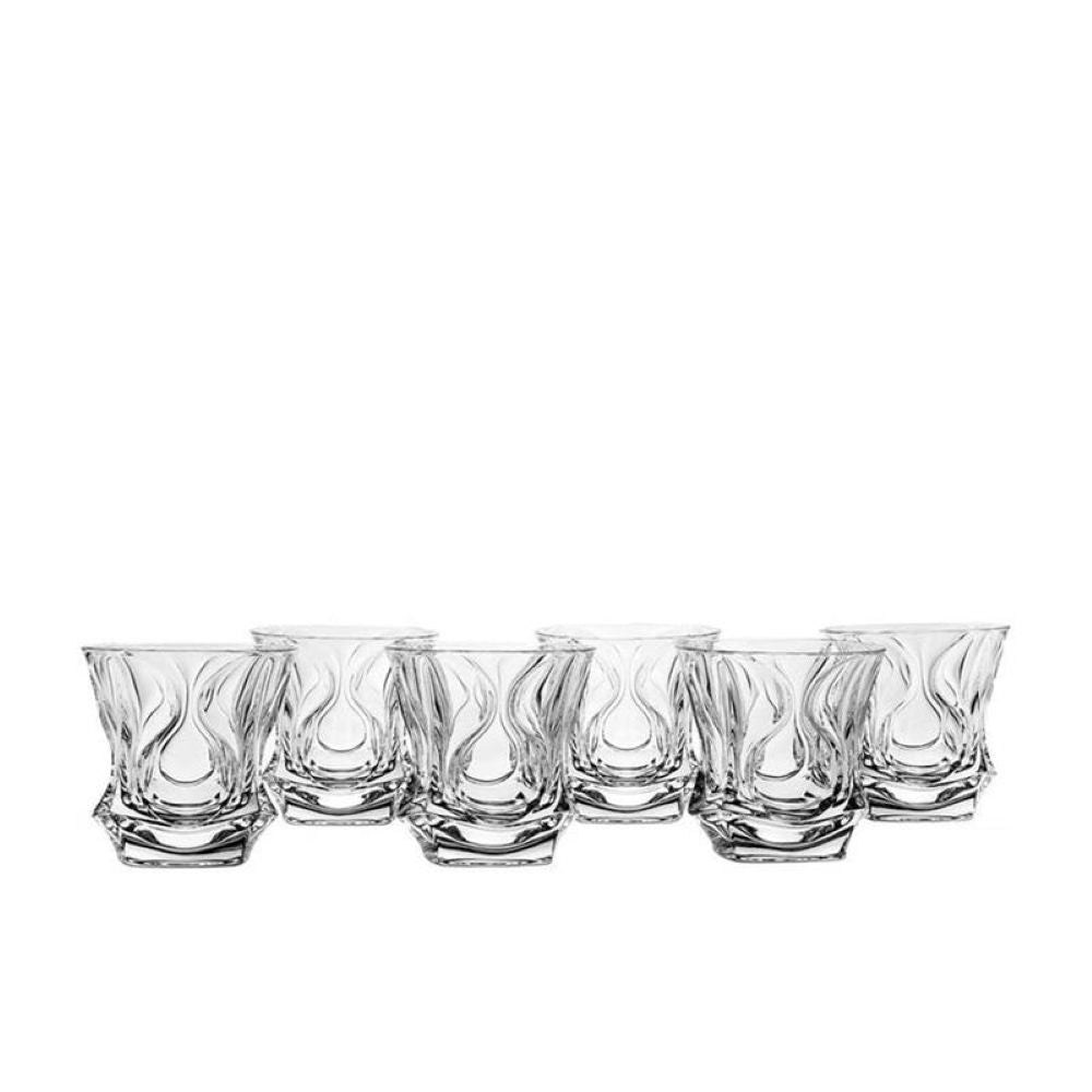 Bohemia Ocean DOF Type 2 Non Lead Crystal - Set of 6 Piece