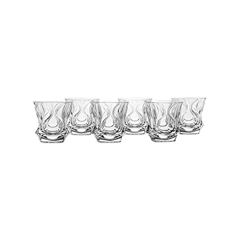 Bohemia Ocean DOF Type 2 Non Lead Crystal - Set of 6 Piece
