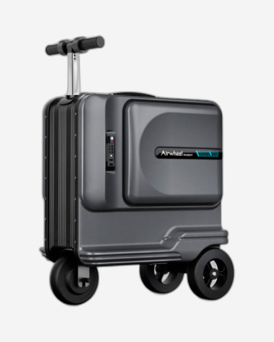 Airwheel SE3T - Electric Luggage Scooter - Black | Extra-Large Smart Riding Suitcase with Removable Battery