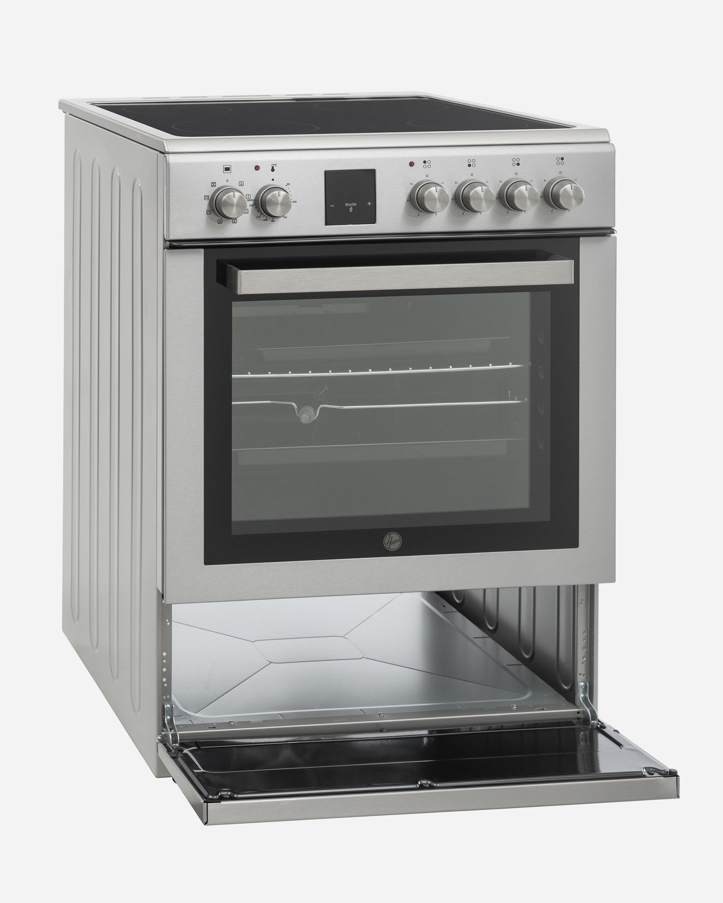 Hoover Freestanding Electric Ceramic Cooker, 60 × 60 cm, Inox – HVC-V64E-SP (ESMA Certified)