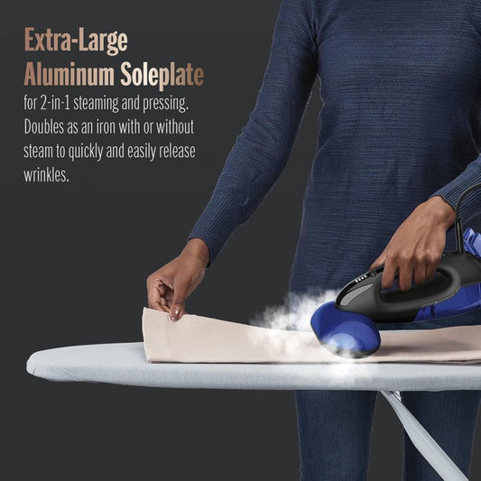 BaByliss 2-in-1 Garment Steamer, Vertical Steaming & Ironing, 1800 W, Black – BABGS108SDE (ESMA Certified)