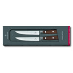 Victorinox Grand Maitre Steak Knife Set 2Pc 12cm Wood Gift Box