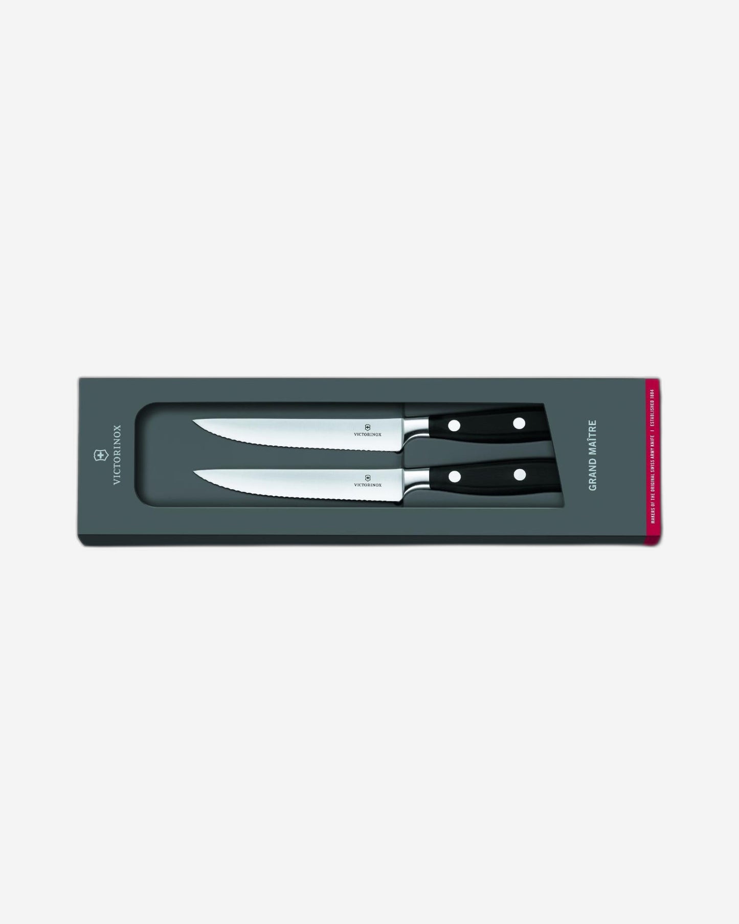 Victorinox Grand Maitre Steak Knife Set 2Pc 12cm Pom Gift Box