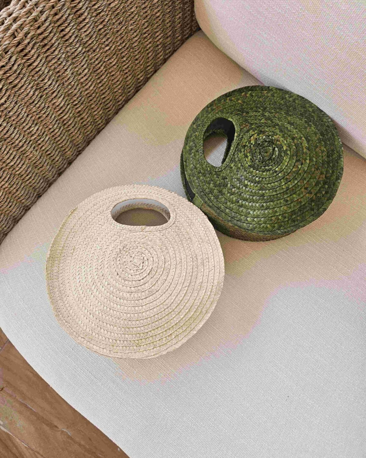 OHSun Finny Mini Straw Handbag – Vanilla