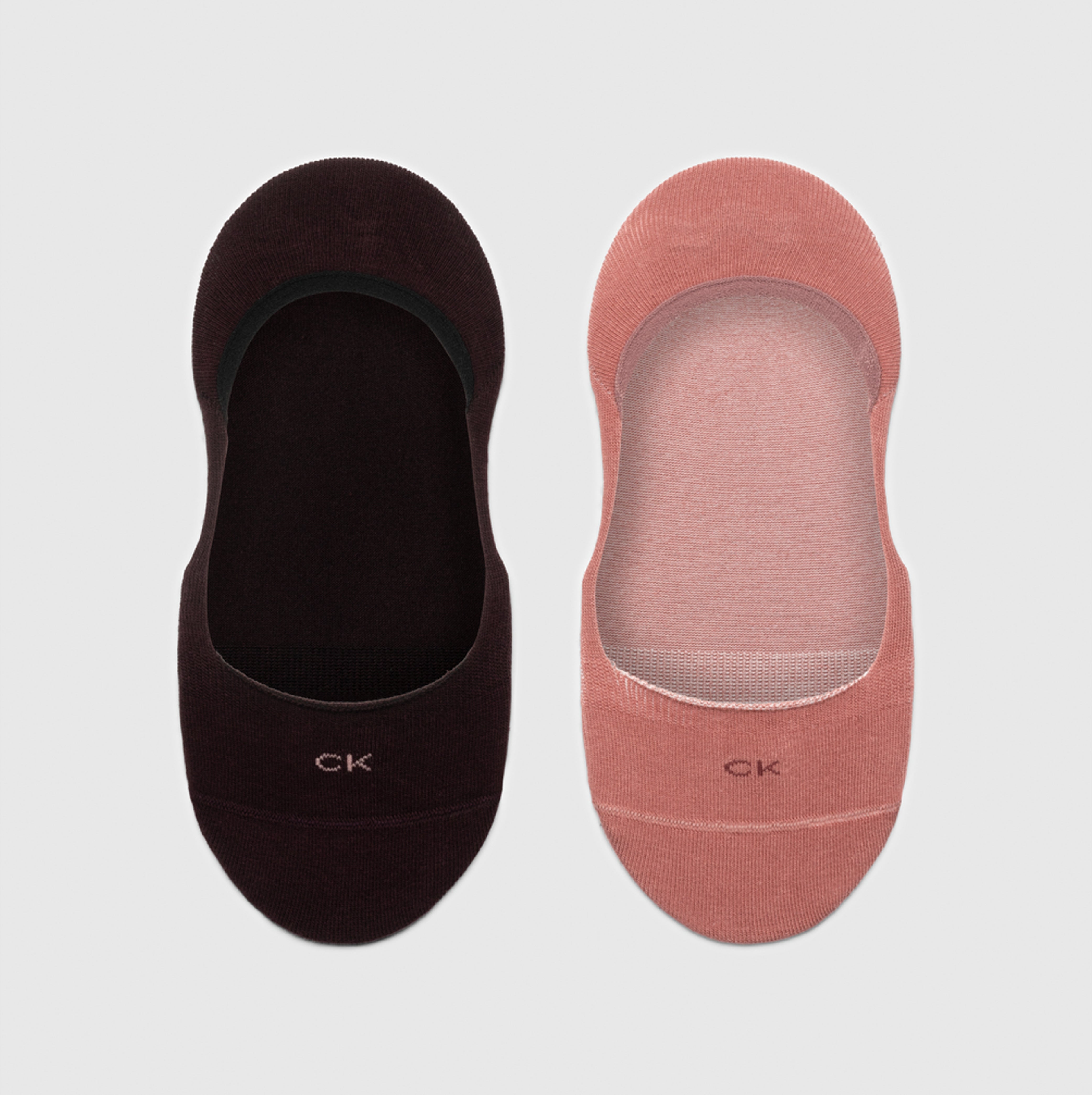 Calvin Klein Women's Invisible Footie Socks 2 pack