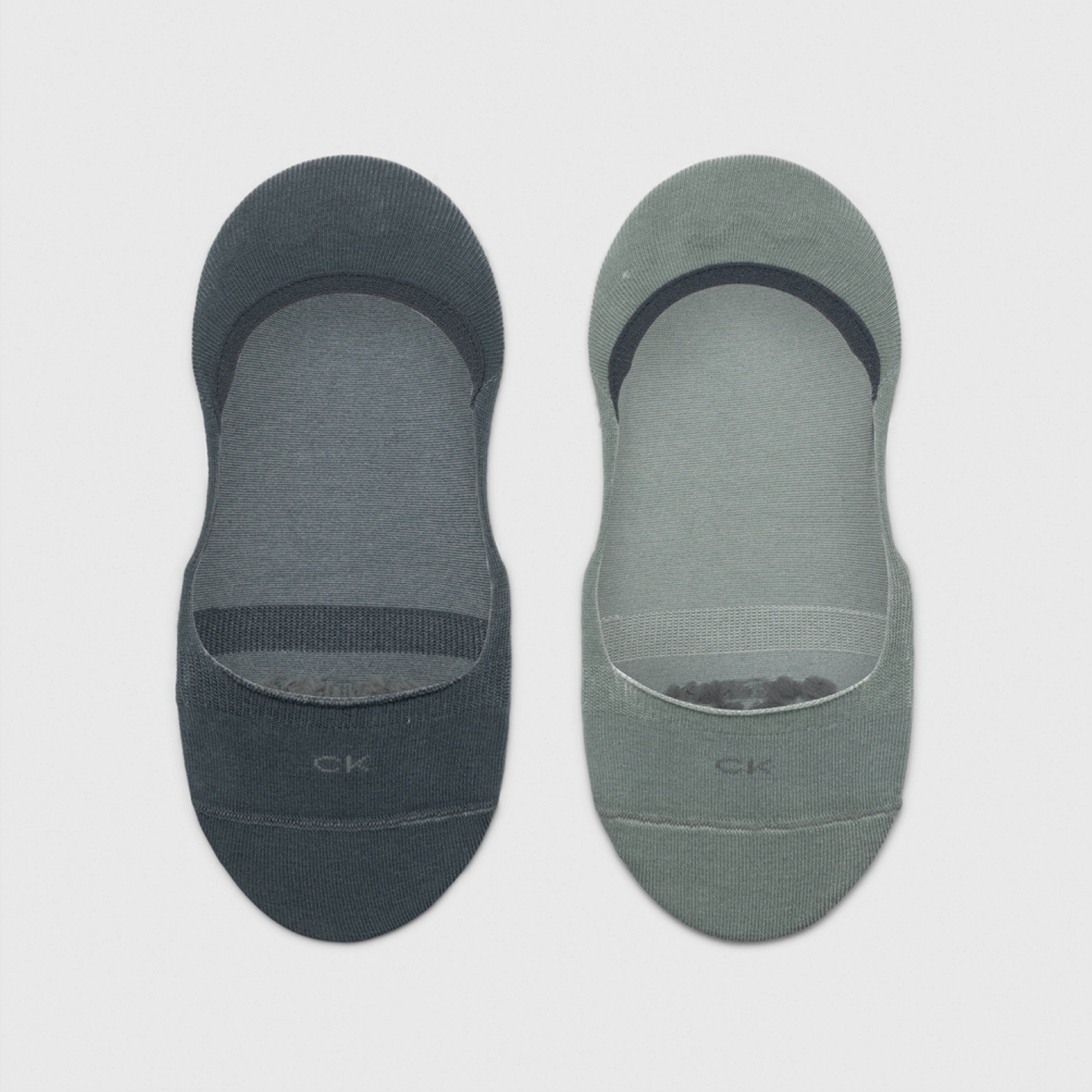 Calvin Klein Women's Invisible Footie Socks 2 pack