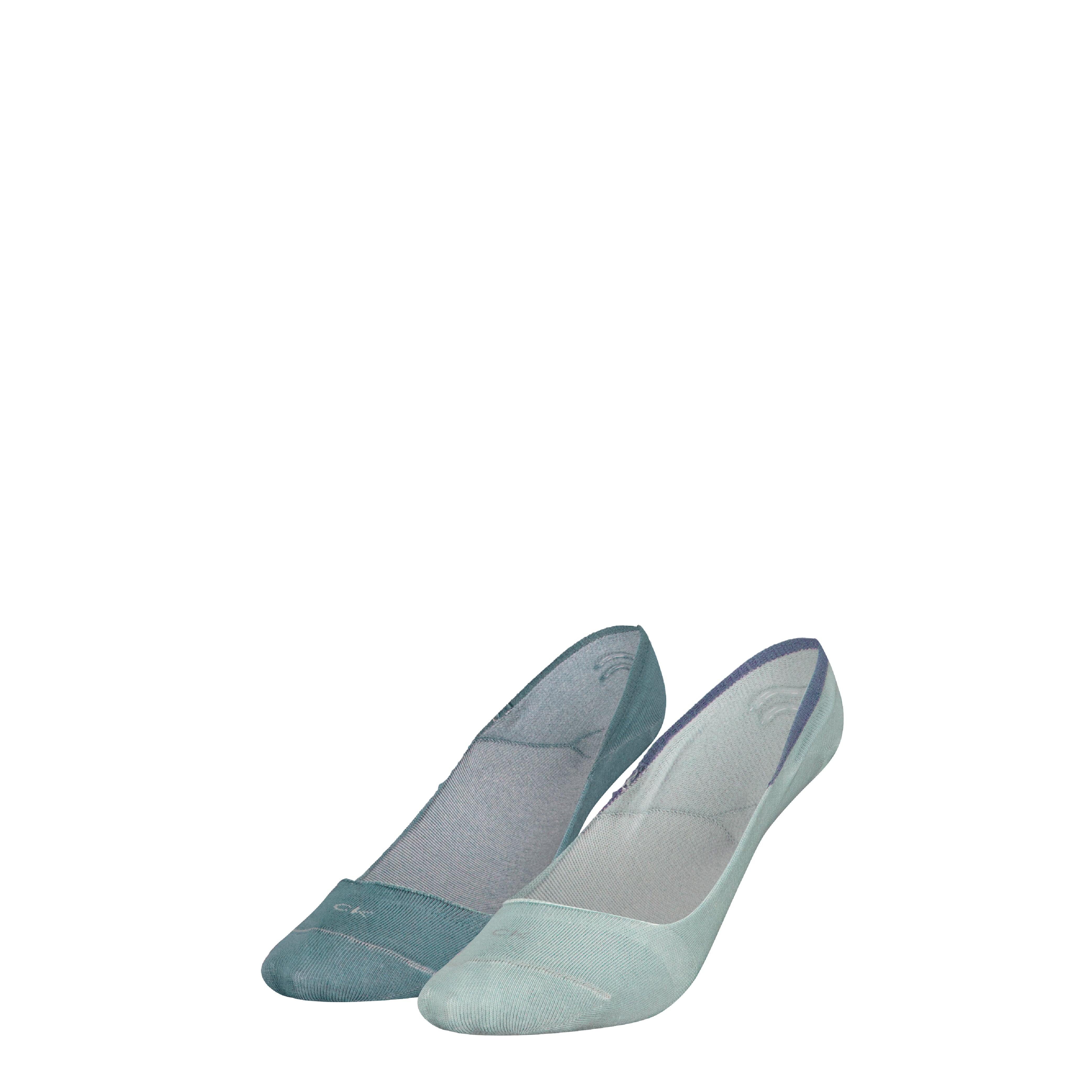 Calvin Klein Women's Invisible Footie Socks 2 pack