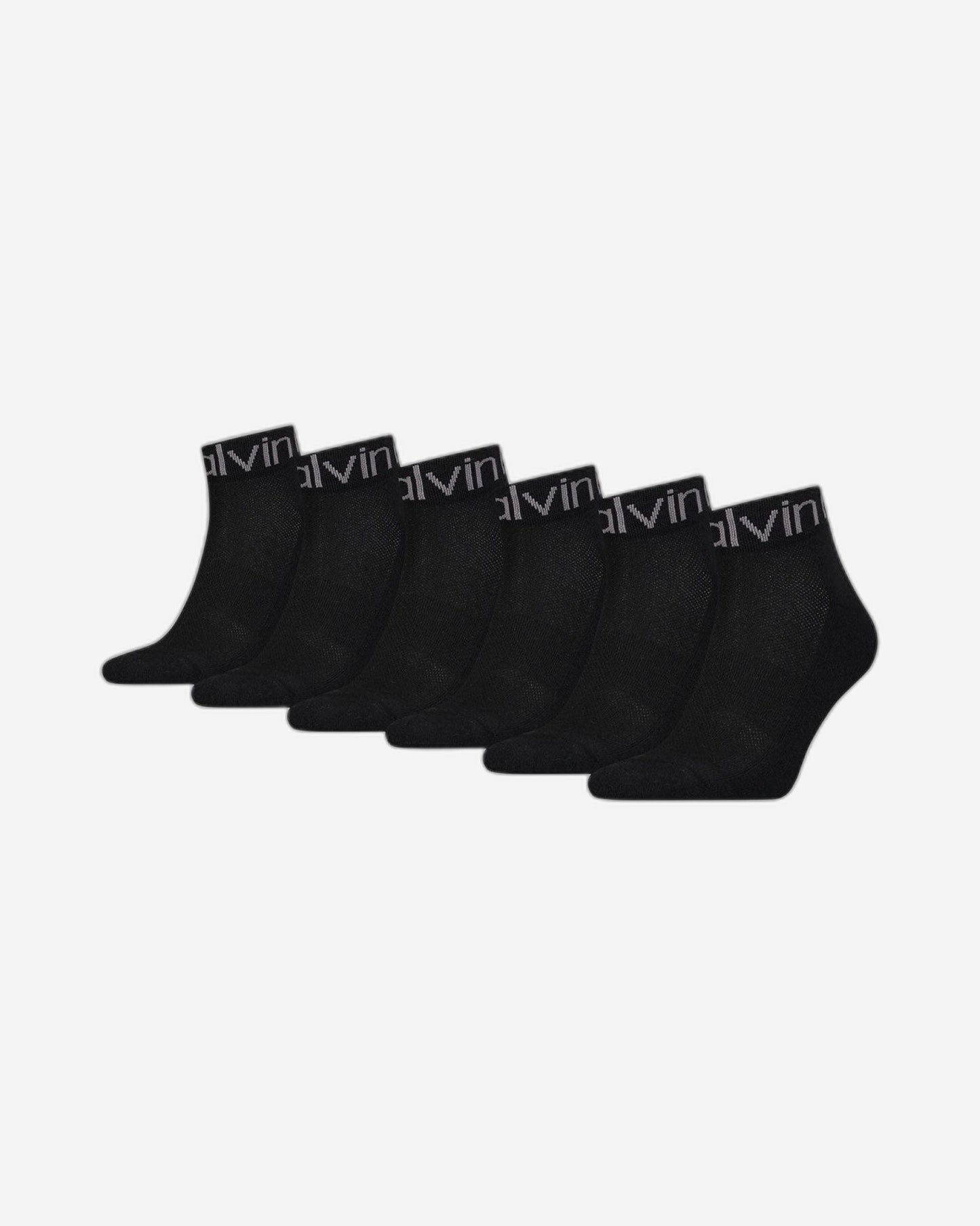 Calvin Klein Men's Quarter Socks 6 pack 701220503  001