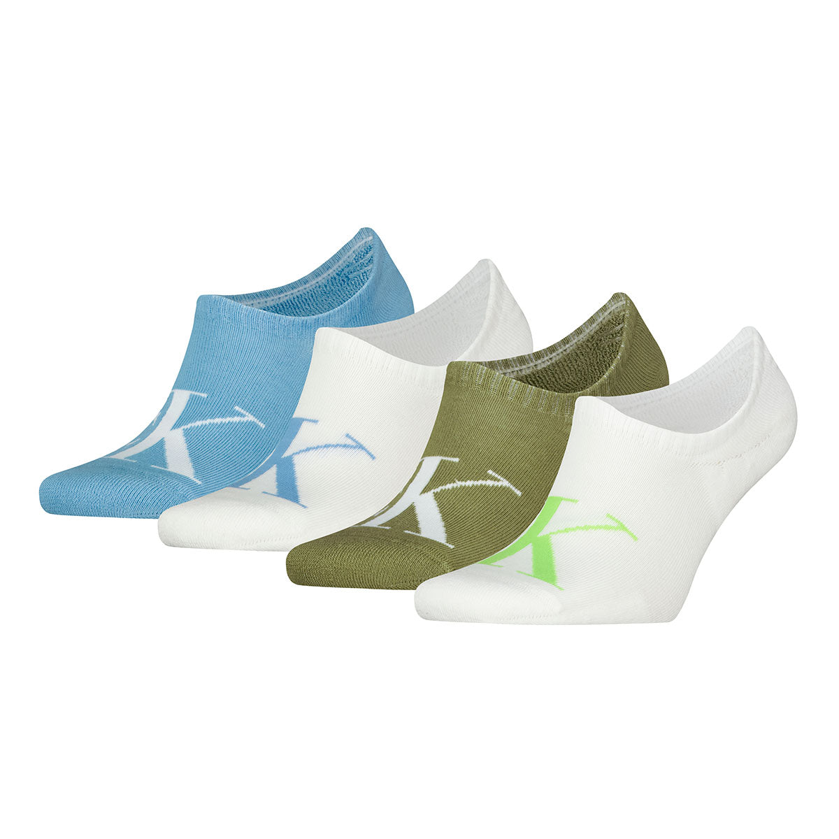 Calvin Klein Jeans Men's Invisible Footie Socks 4 pack
