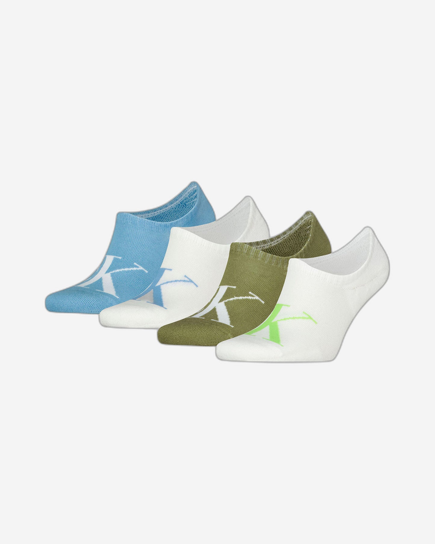 Calvin Klein Jeans Men's Invisible Footie Socks 4 pack