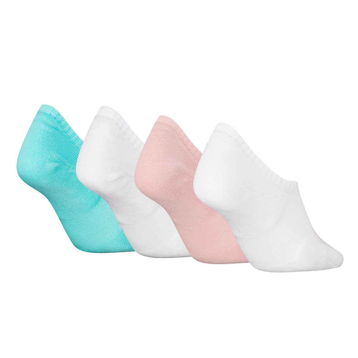 Calvin Klein Jeans Women's Invisible Footie Socks 4 pack