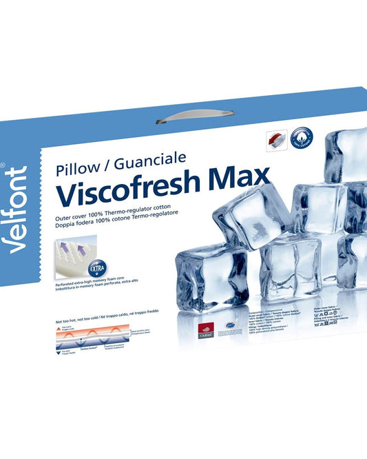 Velfont "Viscofresh Max" Memory Foam Pillow Extra High 17Cm