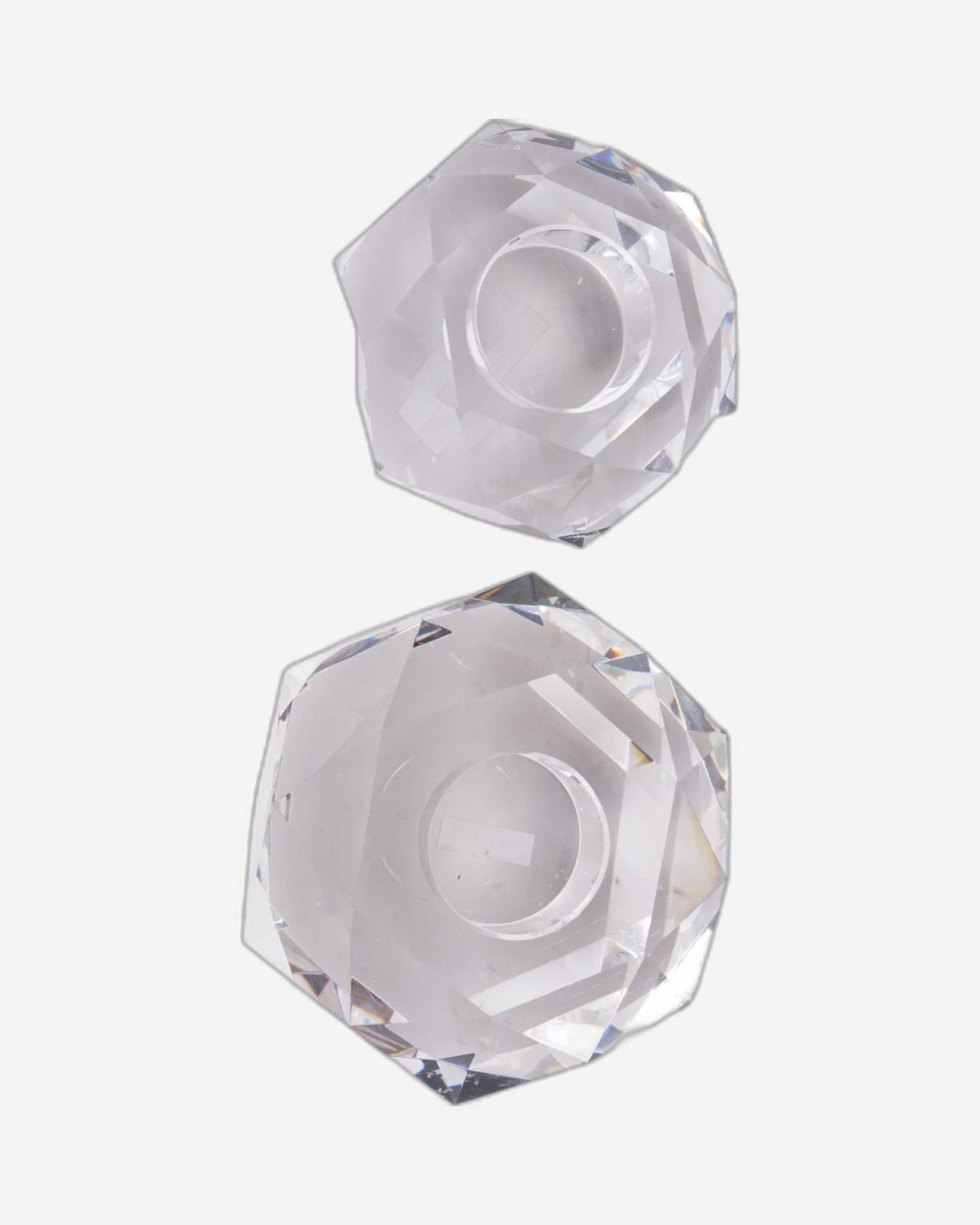 Laura Ashley Set of 2 Morcott Glass Tealight Holder - 706327