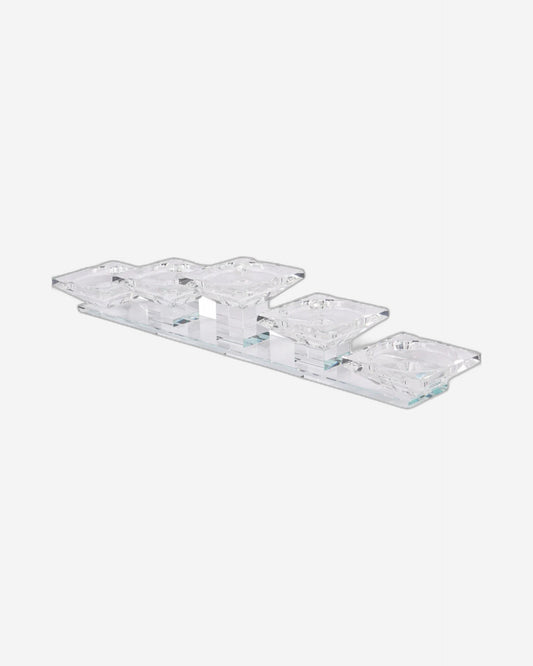 Laura Ashley Morcott Glass 5 Head Pillar Holder - 706328