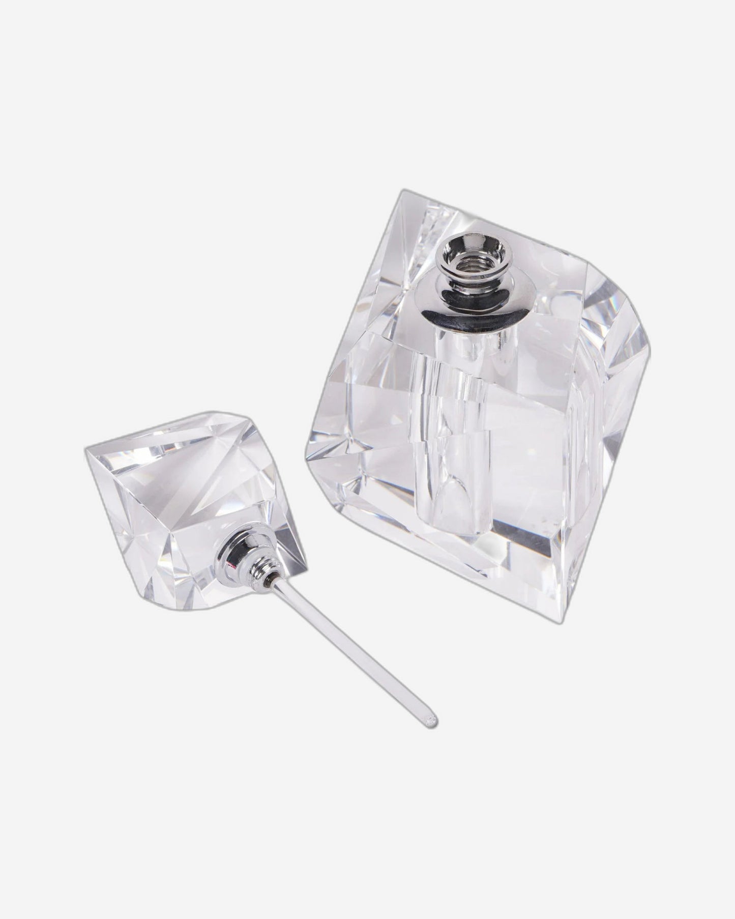 Laura Ashley Morcott Glass Faceted Decorative Bottle 12.5cm -706329