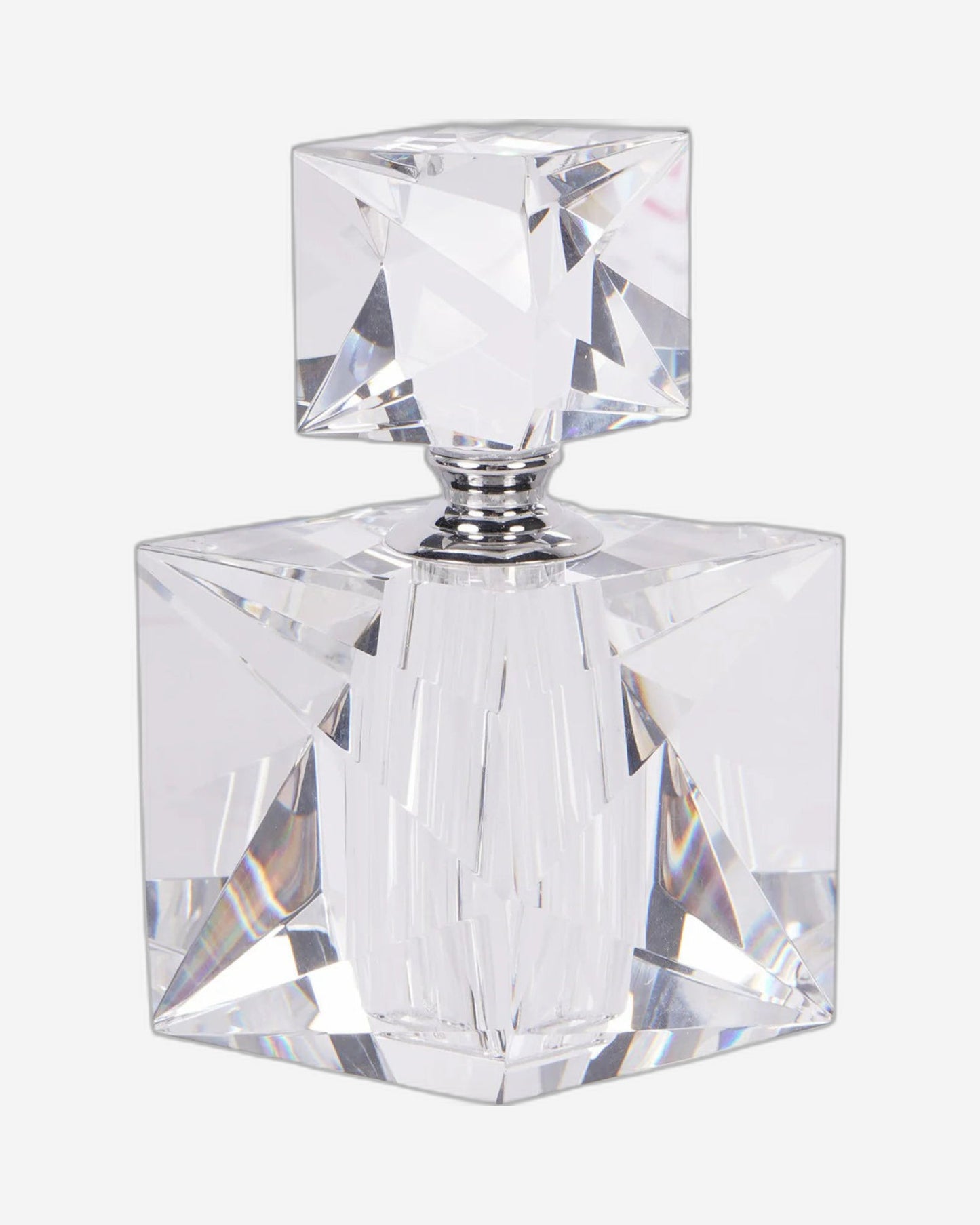 Laura Ashley Morcott Glass Faceted Decorative Bottle 12.5cm -706329