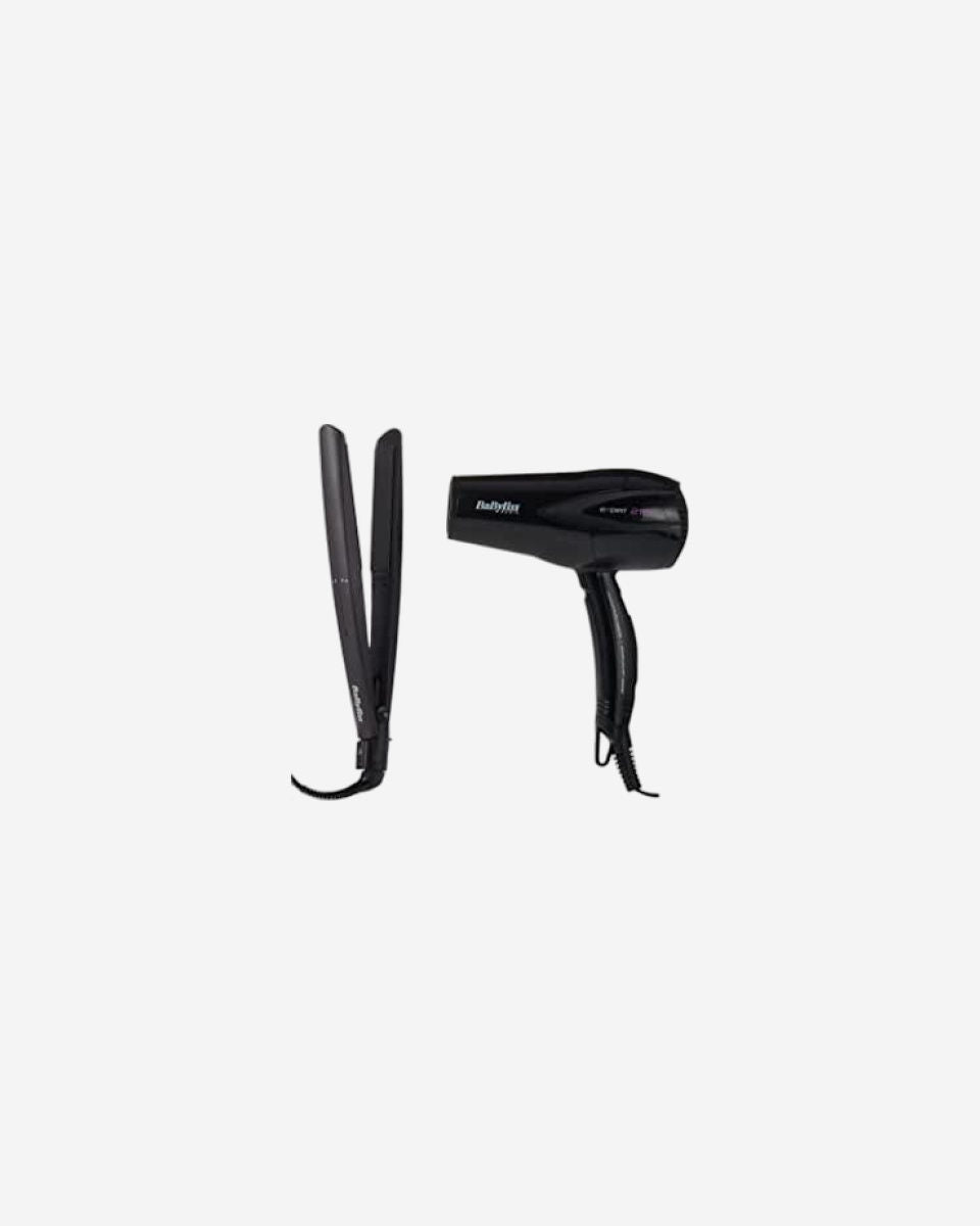 BaByliss Slim Hair Straightener + Hair Dryer Styling Set