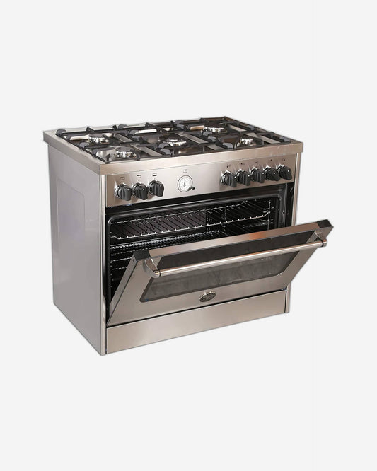 Bertazzoni Full Gas Range Cooker 90x60, Stainless Steel