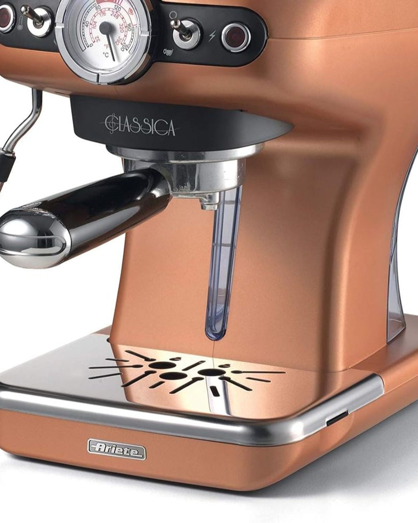 Ariete Classica Espresso Coffee Maker Copper 1389A