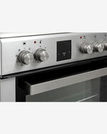 Hoover Free Standing 60x60 Cm Ceramic/Electric Cooker, 65L Electric Oven, Double-Glazed Door, With Child Lock, Made In Turkey 1 Year Manufacturer, Inox Finish- HVC-V64E-SP