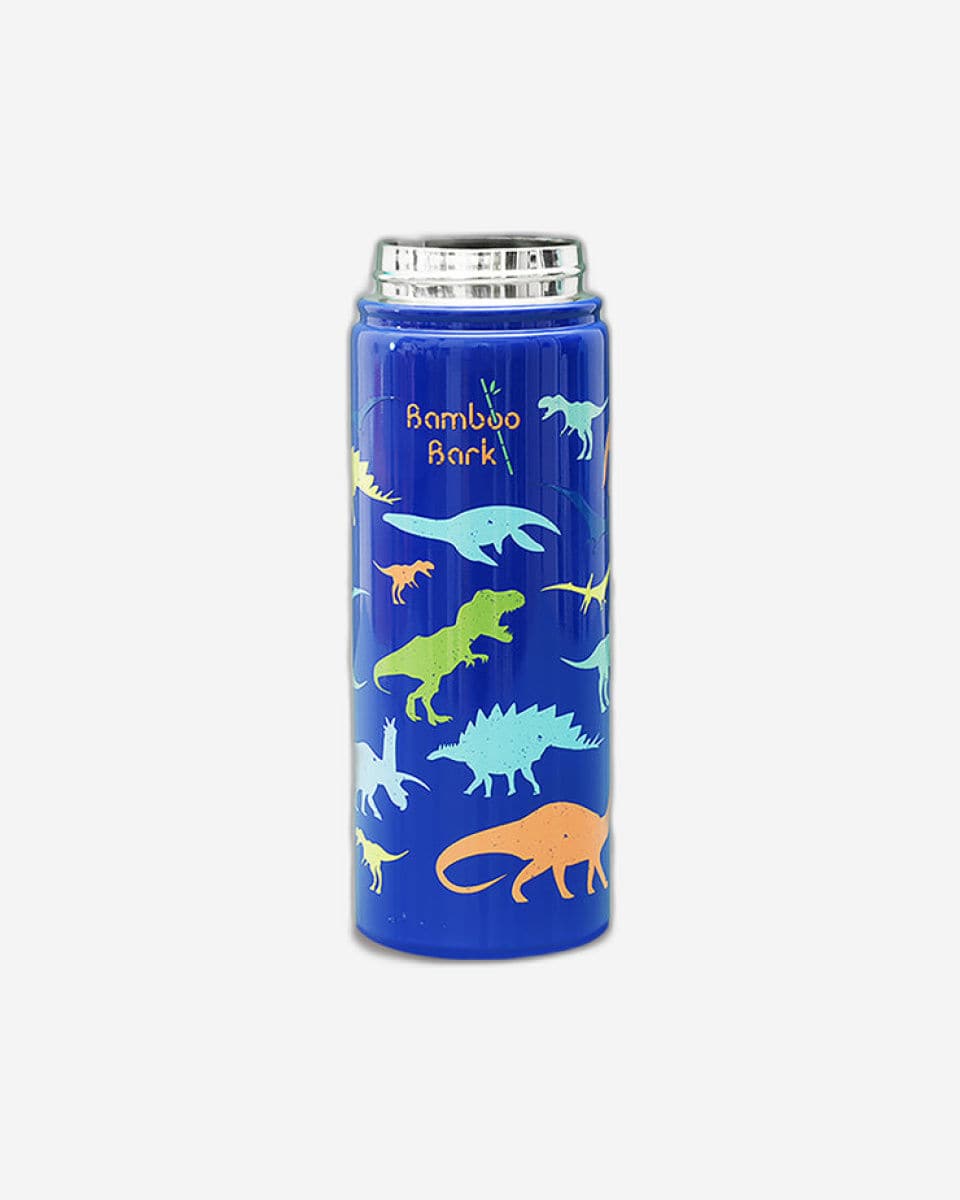 Bamboo Bark Water Bottle 500 ml for kids Dino Print