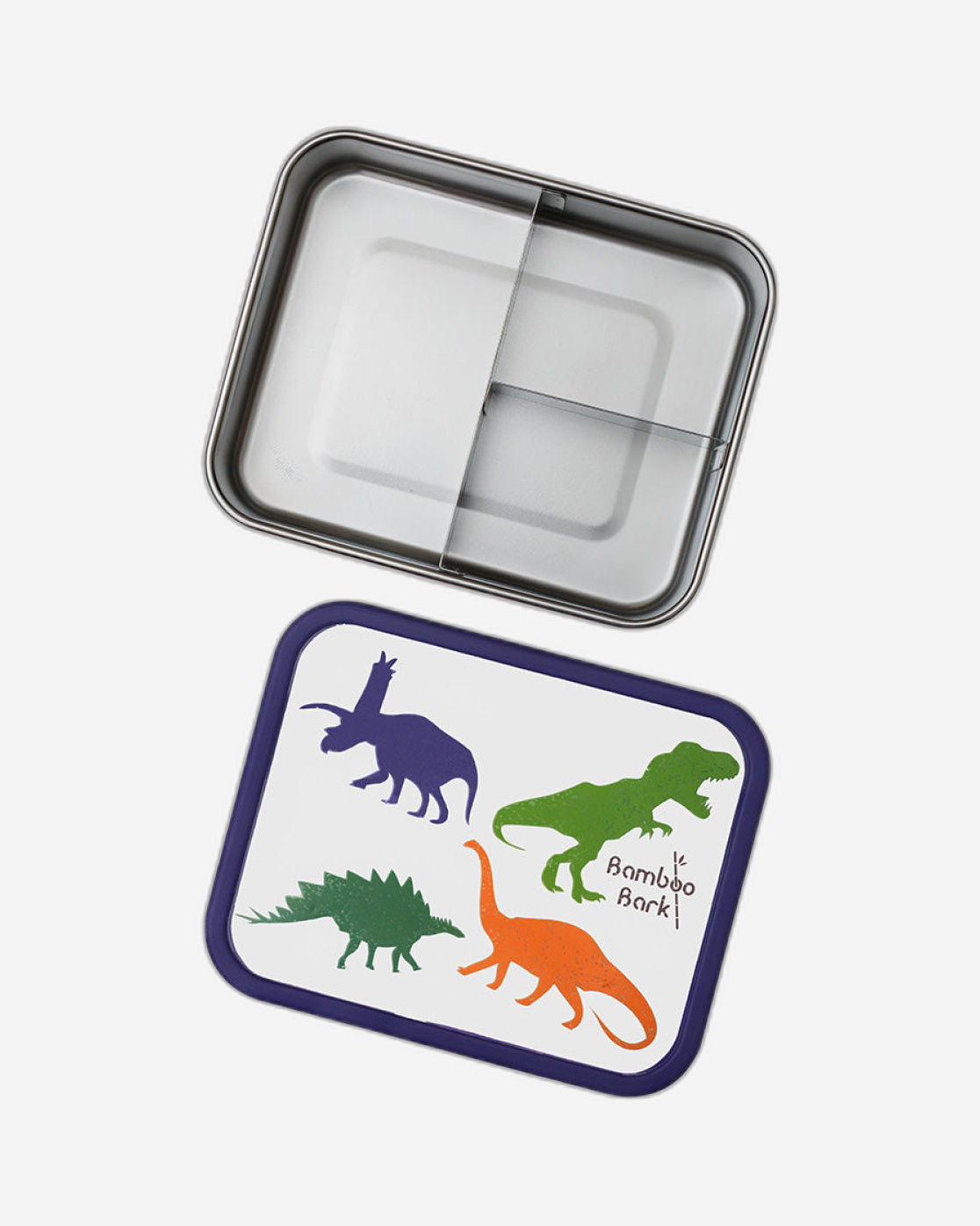 Bamboo Bark Dino Steel Lunch Box