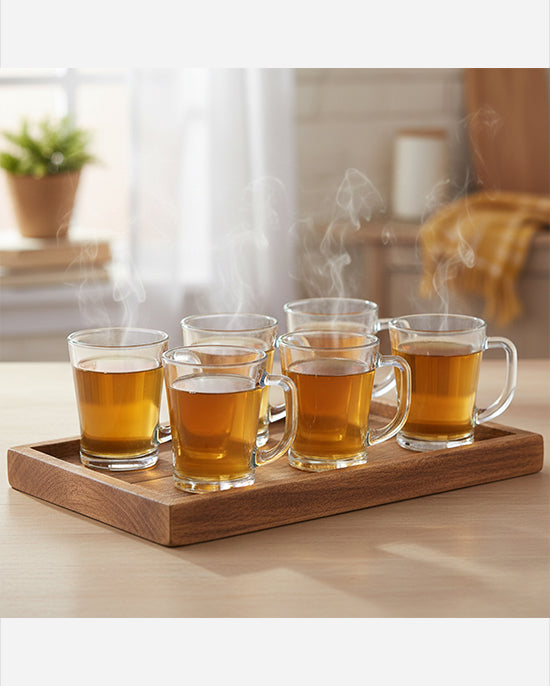 Cuisine Art Soda Lime Tea Mug Set 225ml 6Pc V2