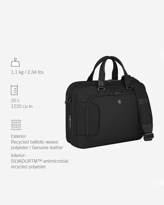 Victorinox Werks Traveler 7.0 Deluxe Briefcase Black