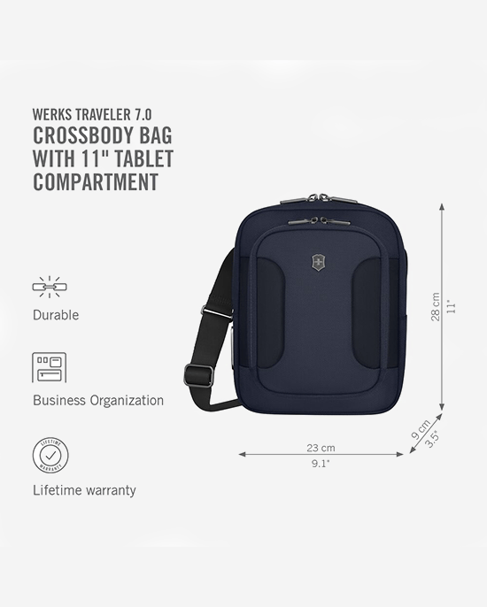 Victorinox Werks Traveler 7.0 Crossbody Bag Navy Blue
