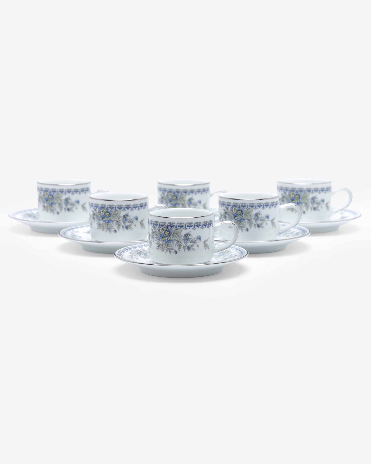 Dankotuwa Treasure Blue Coffee Cup & Saucer Set