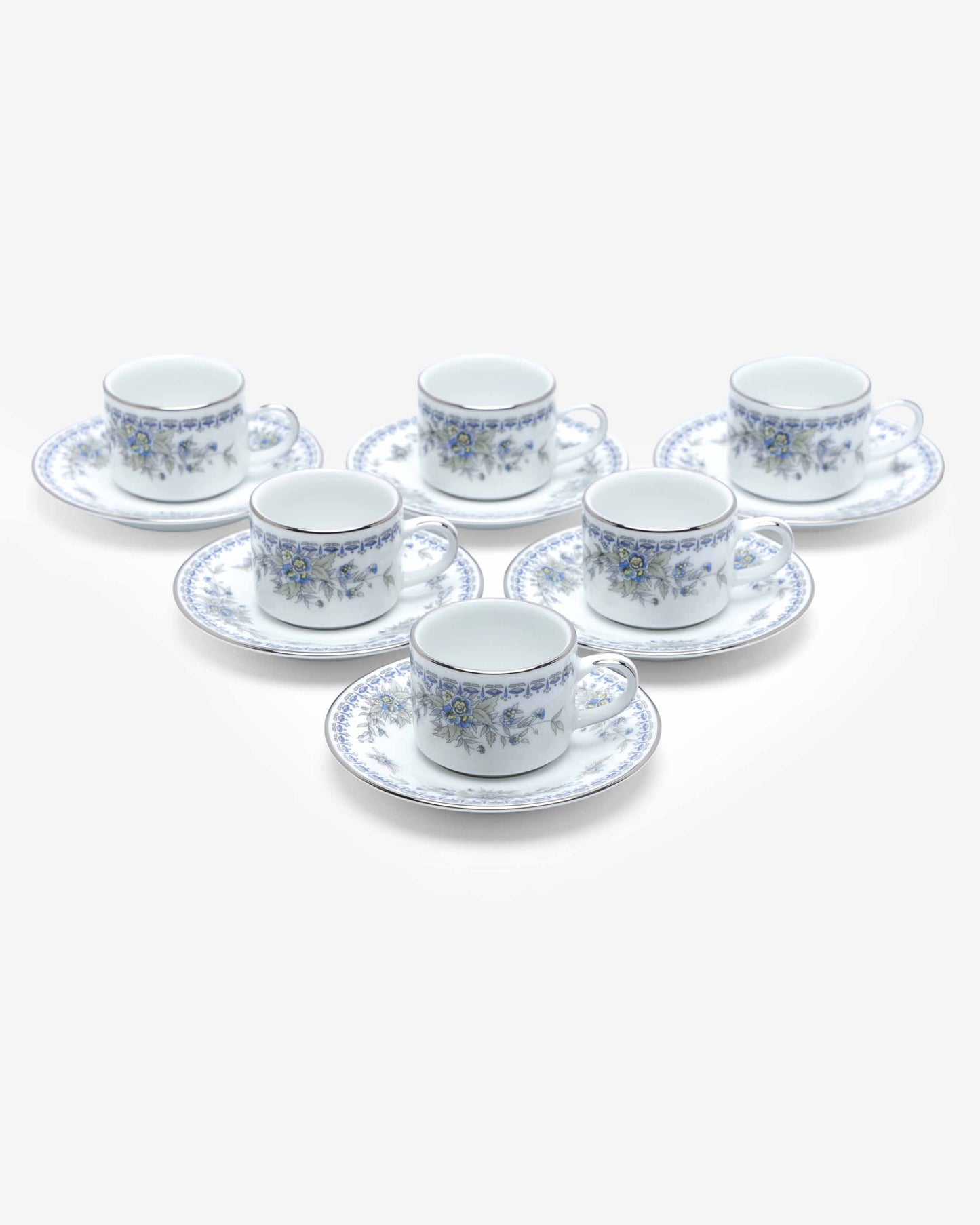 Dankotuwa Treasure Blue Coffee Cup & Saucer Set