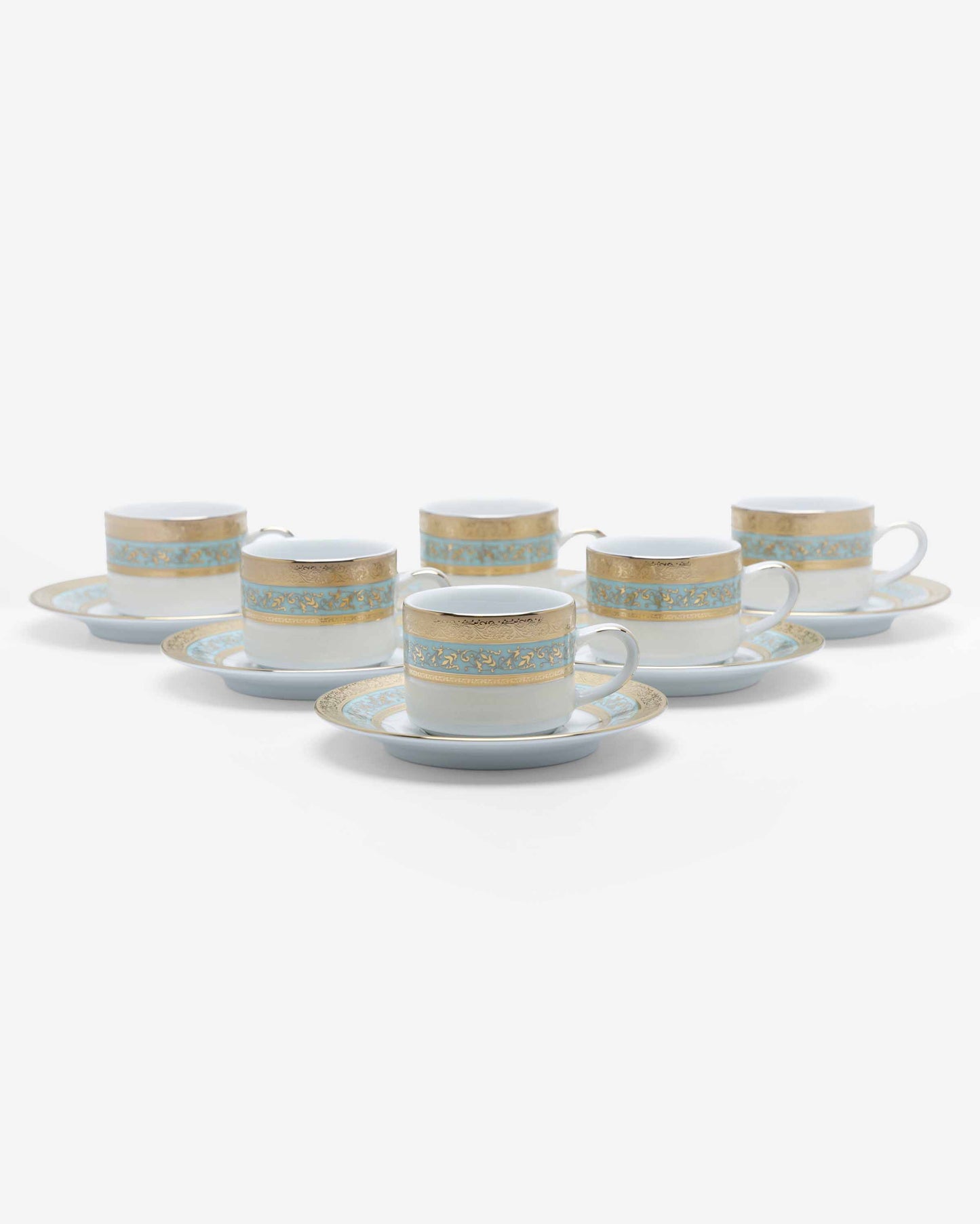 Dankotuwa Evarmin16 Gold Coffee Cup & Saucer Set